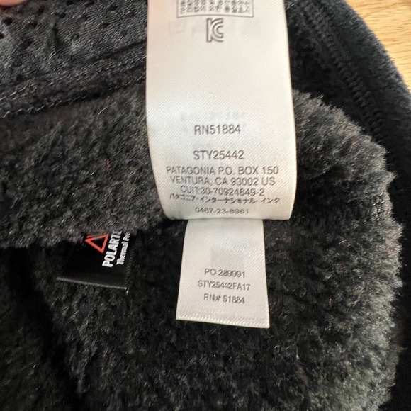 Patagonia Womens Black Re Tool Snap T Fleece Size‎ Large Pullover Sweater - Picture 7 of 7